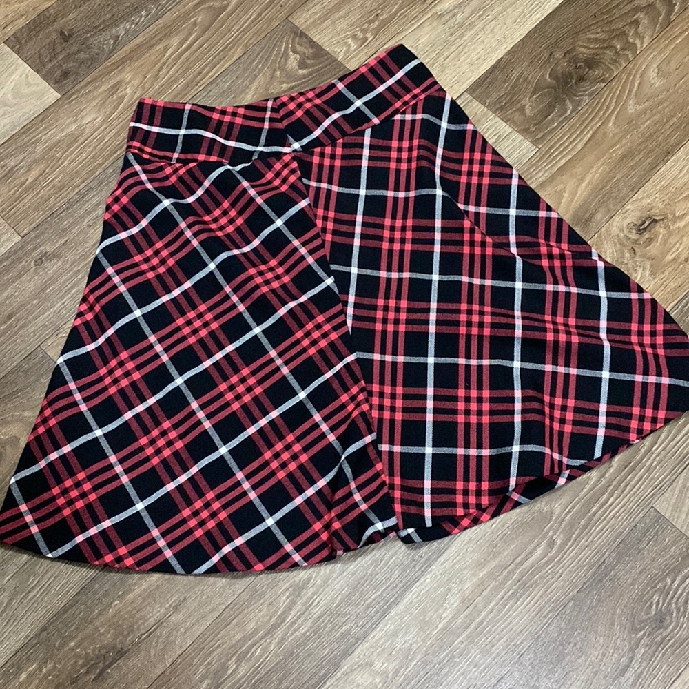 Cato midi plaid‎ skirt